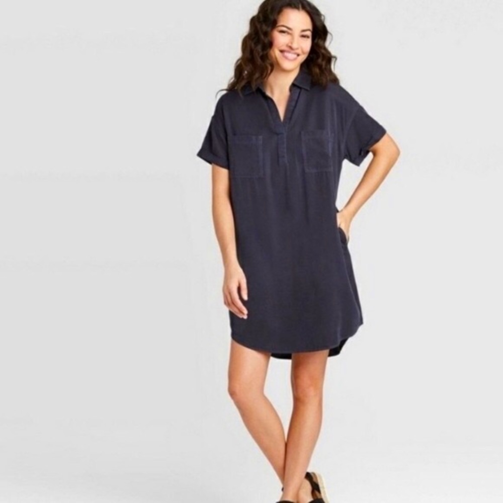 Black Shirt Dress! V Cute!